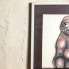 Original Godfrey Ndaba Charcoal   Pastel Drawing Signed Framed 31x25 African Art
