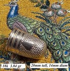 Antique French C 1809 18k Gold Palais Royal Sewing Thimble  French Empire Shield