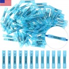 600pcs Blue Heat Shrink Butt Wire Connectors Crimp Terminals Awg 16-14 Gauge Us