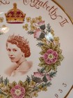 Vintage 1953 Tuscan China Queen Elizabeth Ii Coronation Plate 8 