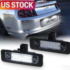 2x Led License Number Plate Lights For Ford Fusion 2006-2012 Bright White 6000k