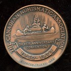 1975 Cna Rcna Calgary Alberta Copper Medal Royal Canadian Numismatic Association