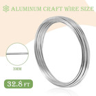 9 Gauge Bendable Aluminum Wire  32 8 Feet Metal Craft Wire For Sculpting  Diy Je