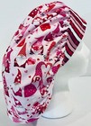 Valentine   s Day Print Size Large Medical Bouffant Scrub Cap Surgery Hat