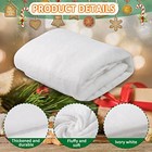 Pack 3 X 8 Ft Fake Snow Blanket  Thickened Christmas Faux Snow Sheet 1