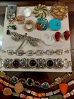 Awesome Vintage Bracelet  Necklaces   Earrings    21 Pcs  