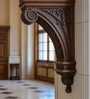 Handcrafted Wooden Corbel Elegant Carved Wall Bracket
