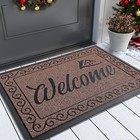 Welcome Door Mat Indoor Outdoor Non Slip Front Carpet For Home Entrance Floor