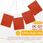 Pcs Hive Electric Heater Plate Silicone Heating Pad  12v 12w 4