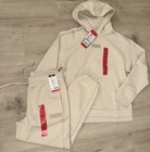 Puma Women   s Hoodie Cream White Fleece Sweater Jogger Sweats Pants 8-10 M Set