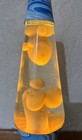 Vintage Tie-dye Swirl Lava Lamp  Clear  White Bubble Psychedelic Tested No Bulb
