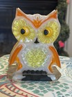Vintage Mid-century Modern  mcm  Lucite Owl Napkin Or Letter Holder Please Read