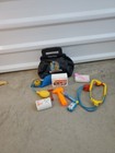 Fisher Price Medical Kit Doctor Nurse Bag Pretend Play Set 1987 First Aid Extras