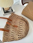 Saint Laurent Summer Resort Style Straw Tote Bag
