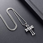 Cross Urn Necklace For Ashes Cremation Jewelry Heart Pendant Memorial Keepsake