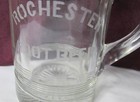 Vintage Rochester Root Beer Mug Hungerford Smith tiny Chip On Bottom 6-1 4 