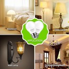 Low Watt Led Light Bulbs 1 5w Equivalent 10w 15w 20w Warm White 1 5w Pack-4