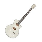 Diy Electric Guitar Kit Quilted Maple Top Mahogany Body 22 Fret 24 75 Inch Neck