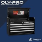 Olympia Tools 26  4-drawer Portable Tool Chest  Metal Toolbox Organizer  Black