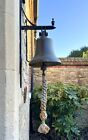 Large Vintage Brass Ship   s Bell 10    George Vi Nautical Pub Fire Wall School