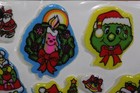 Puffy Xmas Stickers A Lot Unused Nip Scrapbooks Albums Crafts Candle Santa 