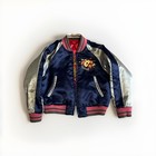 Rare Reversible Vintagejapanese Sukajan Silk Jacket  sz Youth M  130 