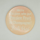 Vintage Bali Hai Restaurant Employees Pinback Button Passion Fruit Cocktail Read