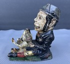 Antique 1800 s Original Cast Iron Mechanical Coin Bank