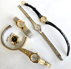 Vtg 5 Pc Lot 2 Citizen 3 Armitron Ladies Quartz Watch 4 Parts Repair Not Running