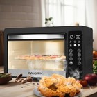 22-quart Digital Touchscreen Air Fryer Toaster Oven  Black