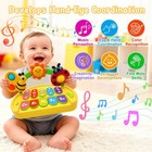 Baby Piano Toy 6-12 Months Light Up Music Keyboard Baby Toys For 3 6 9 12 18    