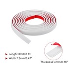 Peel And Stick Trim 0 5 Inch X 9 8ft Flexible Wall Molding Trim White