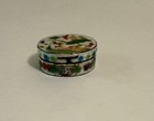 Vintage Chinese Export Enamel On Copper Pill Box