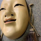 Japanese Noh Mask Art Decorative Display Collectible Traditional Collectible 13 