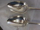 William Van Beuren Wvb Ny Pair Coin Silver Federal Tablespoons C 1795 Mono  rr 