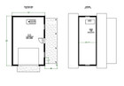 One Car Garage Plans With Loft   Covered Porch workshop Shed Blueprints