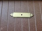 Belwith Keelerhickory Polished Brass A18 Solid Brass Cabinet Knob Pull Backplate