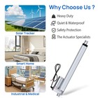 Eco-worthy 12 Volt 10 Inch Stroke Linear Actuator Heavy Duty 330lbs Maximum Lift