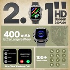 Smart Watch Fitness Tracker Heart Rate 3atm Waterproof 400mah For Iphone Huawei