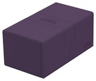 Ultimate Guard Twin Flip N Tray Purple 200  Xenoskin Monocolor Deck Card Case