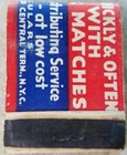 Diamond Bookmatch Advertising Vintage Matchbook Full Unstruck 
