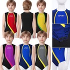 Kids Boys Unitard Ballet Bodysuit Color Block Leotard Athletic Swimwear Dance