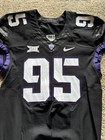 Texas Christian Tcu Horned Frogs Team Issued Football Game Jersey Nike Black 95