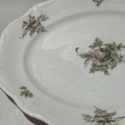 Rare Large Vtg Johann Haviland Sepia Rose 14-3 4  Oval Serving Platter Excellent