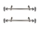Rudi 1  Carmen Side Curtain Rod 12-20 Inch  set - Satin Nickel Am-side100-36-5
