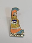Delaware Travel Souvenir Lapel Pin Map Shape
