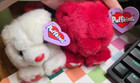 Puffkins 1990s Plush With Tag Hugs And Kisses Pair Of Bears Valentine