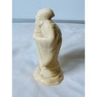 Vintage Chinese Ivorine Cream Beige Resin Male Decorative Figurine 3 5  Tall
