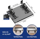 Metal Bedside Shelf Table Tray With Cup Holder For Bunk Bed Dorm Office Laptop