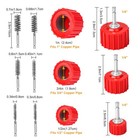 9x Copper Tube Cleaner Kit For Drill Plumbing Welding Metal Pipe Cleaning Brush